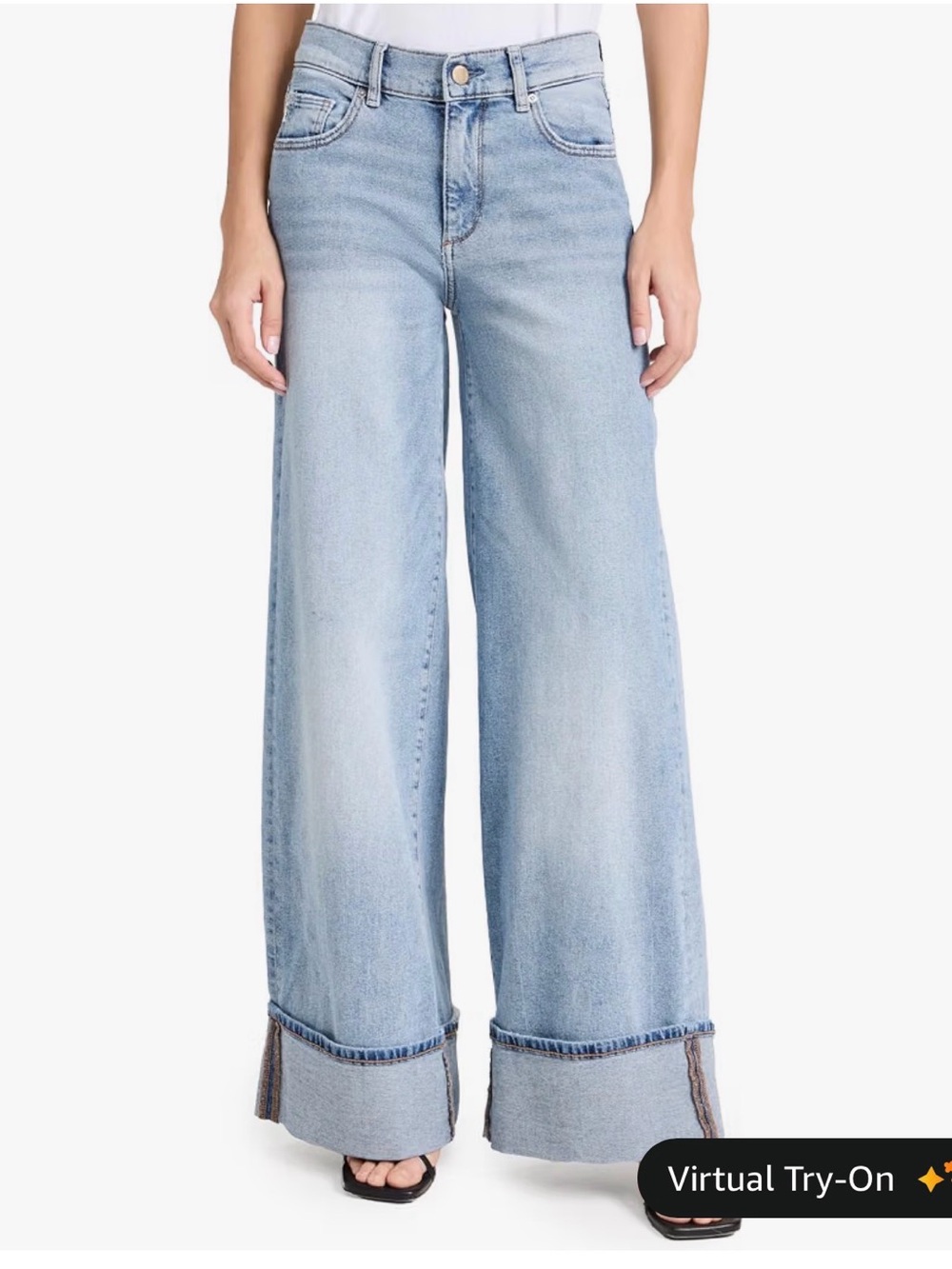 DL1961 Hepburn Wide Leg Light Blue Women’s Jeans